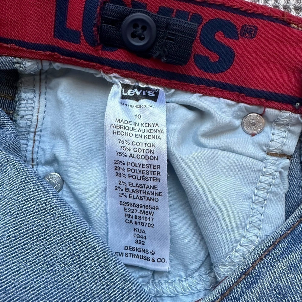 Levi's Boys Youth 511 Slim Flex Stretch Denim with Adjustable Waistband size 10 - Picture 3 of 5
